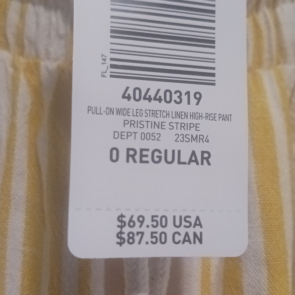 NWT Size 0 Torrid Sunny Striped Wide Leg Pants - Picture 4 of 8
